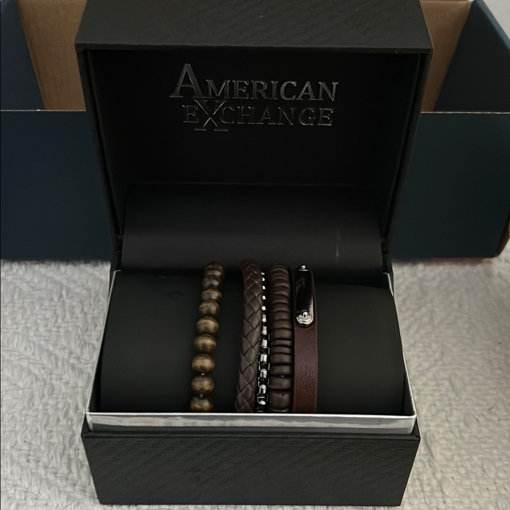 American Exchange Brown Beaded Jewelry Set